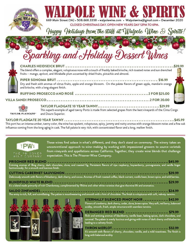 Walpole Wine and Spirits